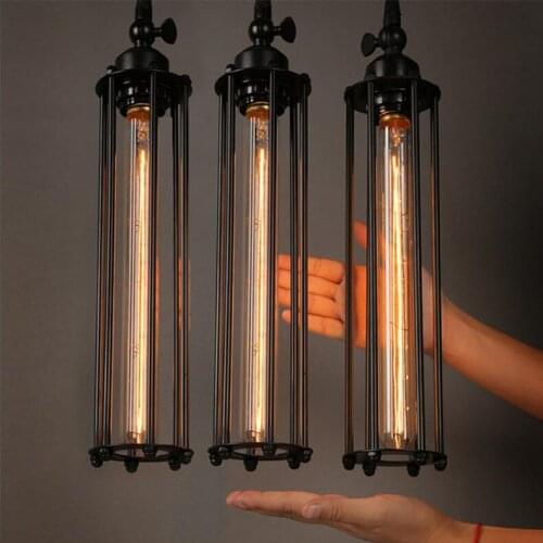 Edison Bulb American Country Cafe Iron Corridor Balcony Single Head Loft Restaurant Industry Nostalgia Retro Droplight