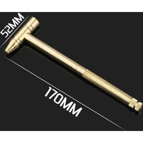 Copper Hammer 5 In 1 Multifunctional Hammer Built-in Small Screwdriver Indoor Outdoor Mini Tool D1