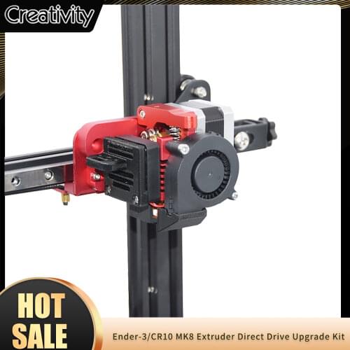 MK8 Direct Drive Hotend All Metal Extruder Upgrade Kit 3d touch Mount 5015 Blow Radial Cooling Fan For Ender-3/CR10S/PRO Anet A8