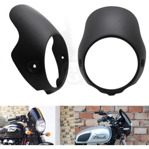 Motorcycle Matte Black Headlight Fairing Cowl for Triumph BONNEVILLE T100 T120 SE Thruxton 900 Scrambler Benelli Leoncino 500