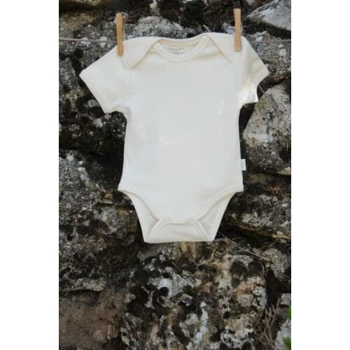 Naturaborn GOTS Certified Organic Short Sleeve Baby Bodysuit