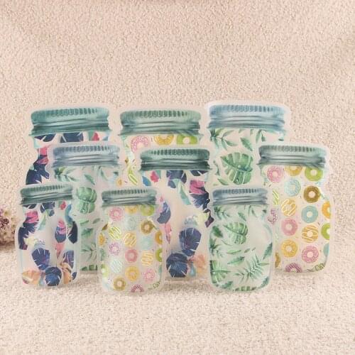 Ziplock Bag Clear Nuts Packaging Bags Snacks Candy Food Storage Dried Fruit Zip Cute Cartoon Stand Up Pouches Preservation Bag