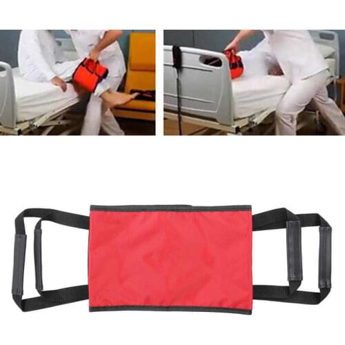 Gait Belt Transfer Belt with Handles Grips Patient Aid Transfer Strap Bedridden Elderly Moving Assist Lift Sling Legs Aid Braces