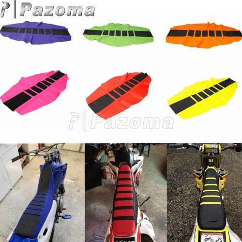 Enduro Motorcycle Rubber Gripper Soft Seat Cover for Honda Kawasaki Yamaha SUZUKI EXC SX Dirt Bike Off Road MX Motocross