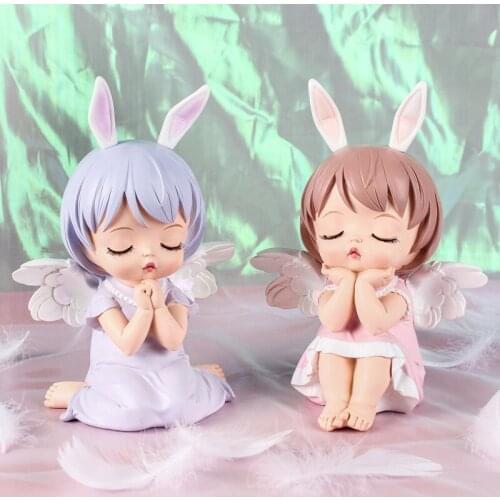 Creative Annie baby resin handicraft ornaments cute piggy bank student childrens gifts home decoration ornaments