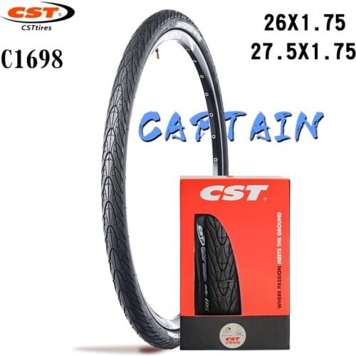 CST tires C-1698 Shark Fin Mountain Bike Steel wire folding 26inches Outer Tyre 27.5*1.75 Half-bald Puncture preventionTyre