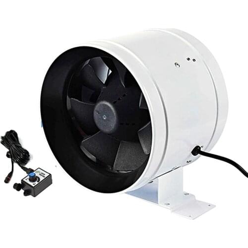 10 Inch 150W Exhaust Fan Variable Frequency Circular Duct Fan Greenhouse planting Kitchen Air Exchange Fan