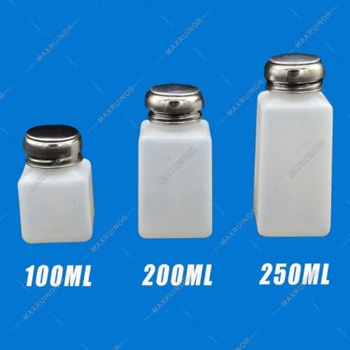 1pcs x 100ML/200ML/250ML Anti Static Liquid Plastic Alcohol Bottle for Soldering Iron Aids random color