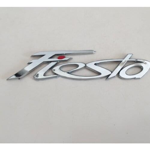 1pcs ABS Fiesta car Letter Rear trunk Decals Emblem badge sticker Decal Car styling auto Accessories
