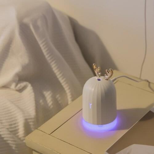 220ML Air Humidifier USB Aroma Diffuser Ultrasonic Home Aromatherapy Essential Oil Diffuser Mist Maker with LED Night Lamp