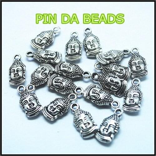 30pcs metal pendant buddha pendant fashion diy pendants charms jewelry pendants silver colors size 8x12mm