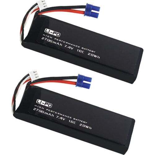 2PCS/lot Battery for Hubsan H501S H501A H501M X4 RC Quadcopter Spare Parts 7.4V 2700mAh 10C Battery H501S-14 RC Quadcopter Parts