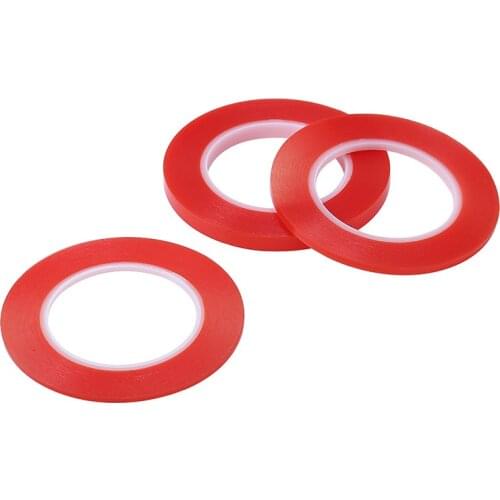 25M Acrylic Red Film Transparent Double Sided Sticky Adhesive Tape for Cell Phone LCD Screen Repair Tool Width 2/3/5/8/10mm