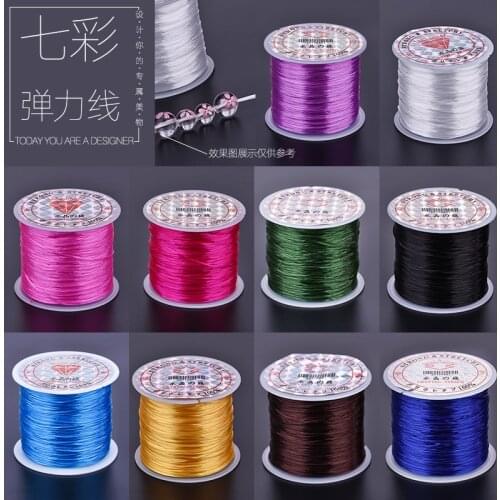 DIY handmade accessories stretch wire, string of crystal beads rope, string beads made of elastic string bracelet, rubber band