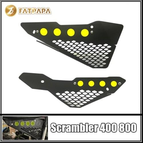 Aluminum motorcycle accessories seat cushion side decorative fender protective cover FOR DUCATI Scrambler 400 800 1100