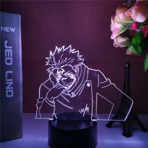 Anime Lamp Yuji Itadori Jujutsu Kaisen Led Night Light for Birthday Gift Jujutsu Kaisen Yuji Itadori Lamp Drop Shipping