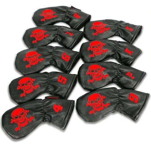 Golf iron head cover blue green red three colours are optional 9pcs/set accessory