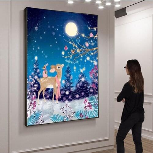 DIY 5D Diamond Painting Christmas Tree Santa Claus Diamond Embroidery Halloween Deer Picture Of Rhinestones Resin Handcraft Gift