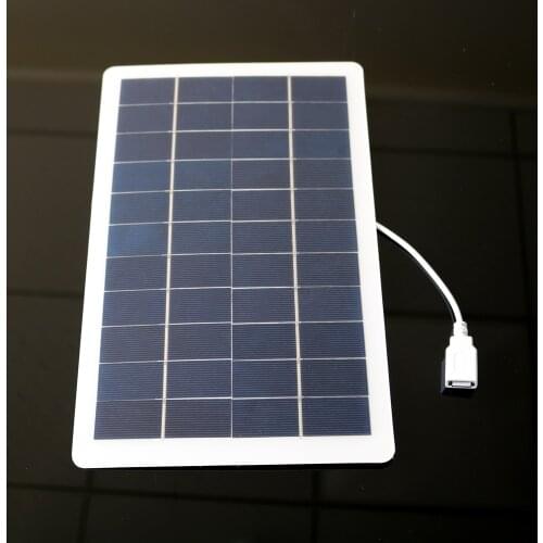 DIY Battery Charge Module 30cm wire CNC Solar Panel 5V 7.5W 1500mA with extend cable Polycrystalline Solar Cells