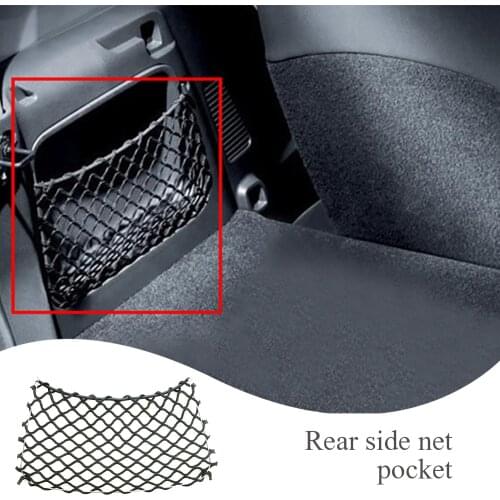 For Benz Smart Fortwo 451 2009-2014 Car Rear Seat Back Storage Bag Car Trunk Storage Net Bag Organizer Interior Accessories New