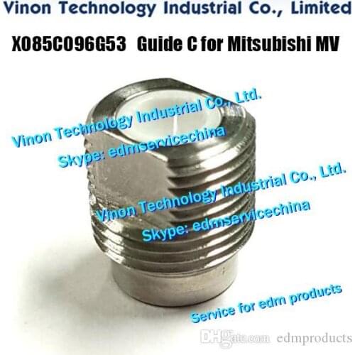 DEG40A edm WIRE GUIDE C Ø0.6mm Lower for Mitsubishi MV1200S,MV2400S machines DEG4000, X085C096G53,X085-C096-G53, 252199 MV Guide