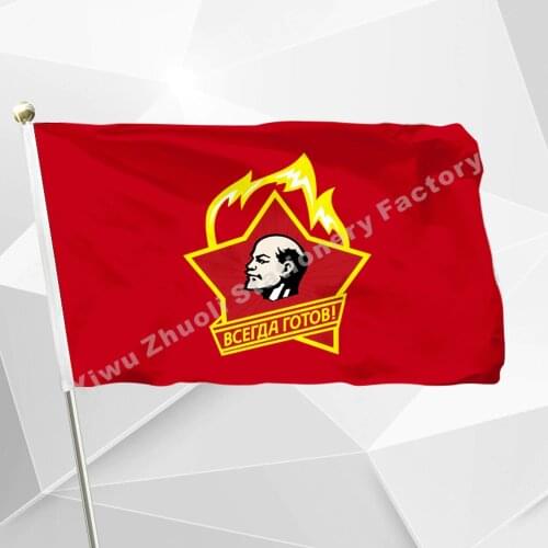 Soviet Pioneers Flag With This USSR Flag 3ft X 5ft Polyester Banner Flying 150* 90cm Custom Flag Outdoor USS6