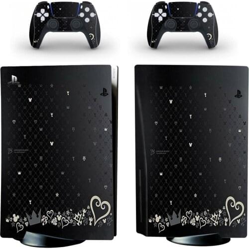 Kingdom Hearts PS5 Standard Disc Edition Skin Sticker Decal Cover for PlayStation 5 Console & Controller PS5 Skin Sticker Vinyl