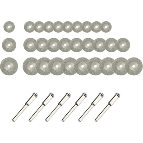 36PCS Saw Blades Diamond Cutting Wheel Sawing Bladinges Cut-off Discs Set for Dremel Rotary Tool Saw Blades