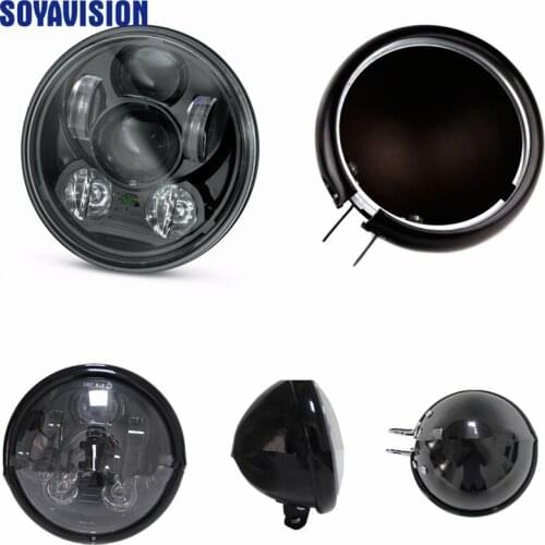 Motos Accessories 5.75" headlight motorcycle 5 3/4" led headlight for 5-3/4" Headlight Housing Headlight Bucket