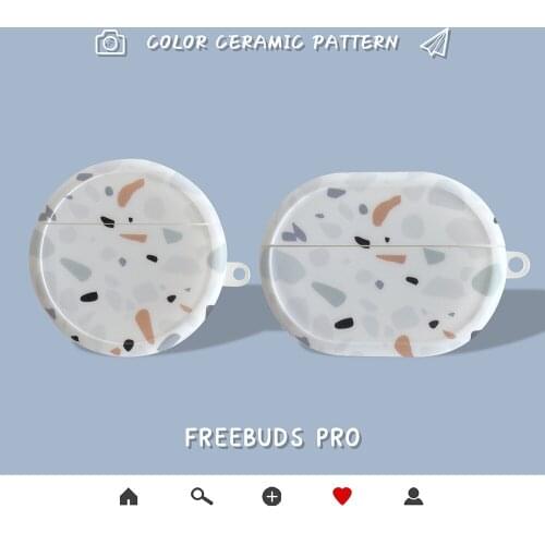 Marble Dots Pattern Earphone Case For Huawei Freebuds Pro 3 Case Wireless Headphone Accessories Silicone Cover for Free Buds 3 4