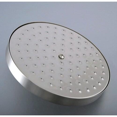 Brushed Nickel Bathroom Rainfall Top Spray Rain Shower Head Accessories(Standard G1/2".)dsh271