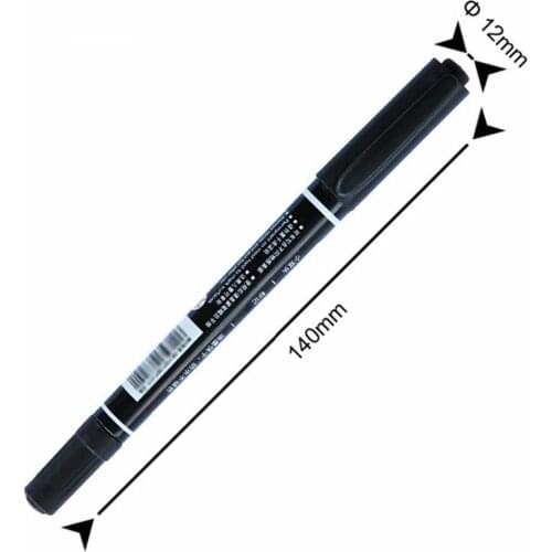 Twin Tip Permanent Markers, Fine Point, ( Black, Blue, Stationery Red 0.5mm-1mm Supplies Office Highlighter ) Ink, U9I6