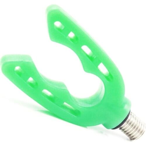 Luminous Fishing Rod Rest Butt Pole Stick Holder U-shape Fishing Support Stand Bracket Head Fishing Rod Head Gripper 2021