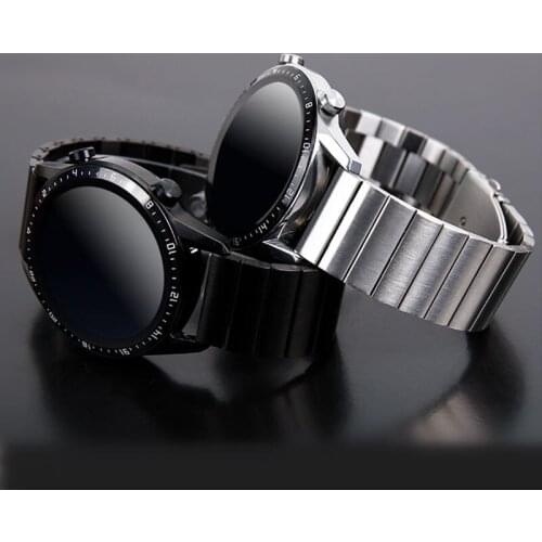 Huawei watch GT 2 strap for Samsung Galaxy watch 46mm/42mm/Active 2/Gear S3 Frontier band 20/22mm Stainless Steel metal bracelet