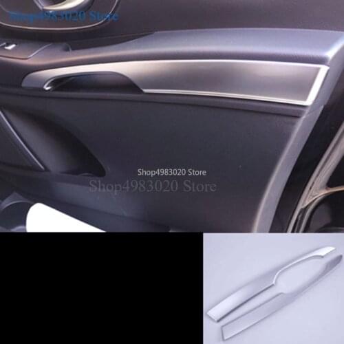 Silver ABS Matt Front Door Handle Trim armrest ABS chrome 2PCS For Mercedes Vito W447 2014-2017 car slyling accessories