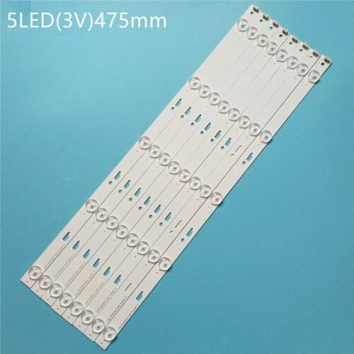 LED Backlight 5 lamp For 49HR332M05A0 V3 V4 Yha 4C-LB490T-HR4 YH1 YH7 YHJ yh6 49E301 49U3600C 49D1600 CRH-AT493030080569QREV1.0