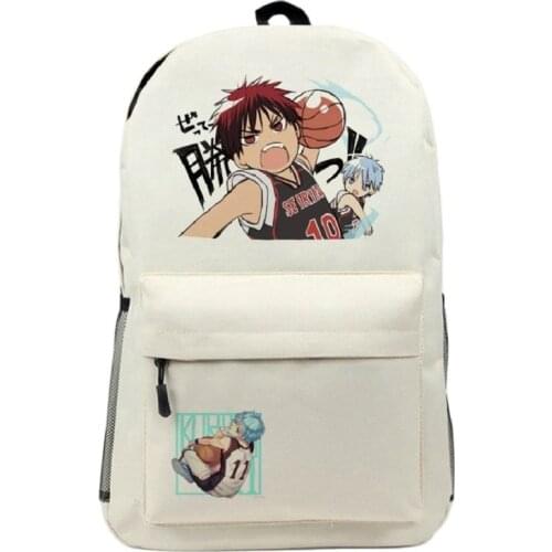 Unisex Anime Kurokos Basketball Rucksack Kuroko Tetsuya Kagami Taiga School Student Backpacks