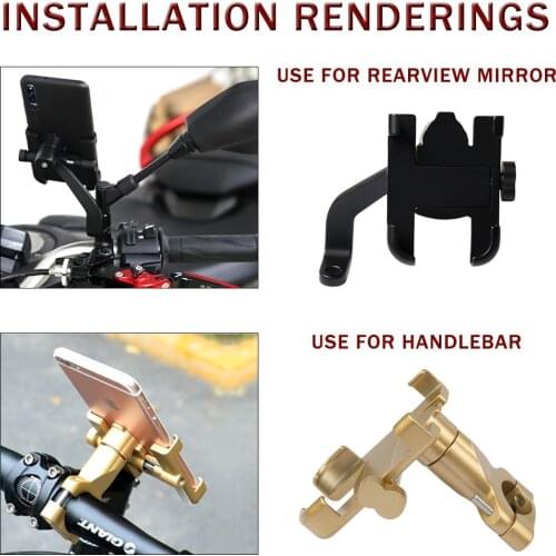 Universal Bicycle Bike Motorcycle Handlebar Stand GPS Navigation Mount Cell Phone Holder Bracket With USB For iPhone Samsung