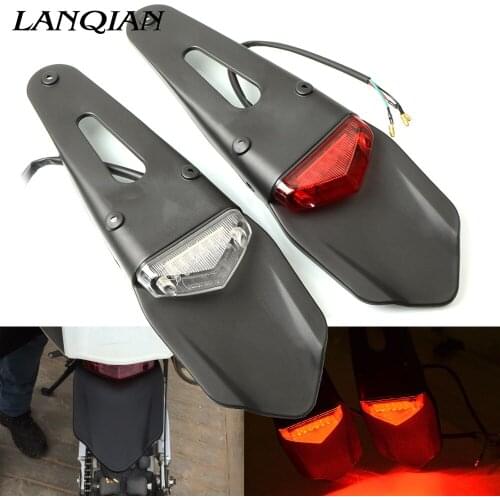 Universaliy Motorcycle Waterproof Tail Light Integrated ABS Plastic Turn Signal For Yamaha YZ250F YZ125 YZ250 Kawasaki KLR650