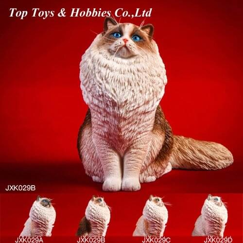In Stock JXK029 1/6 Scale puppet cat Ragdoll cat model figure Animal Model Accessory Pet Toy Decoration for 12'' Action Figure