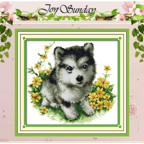 Husky Patterns Counted Cross Stitch 11CT 14CT Cross Stitch Set Wholesale Animals Chinese Cross-stitch Kits Embroidery Needlework