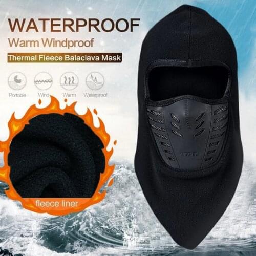 Winter Windproof Hiking Caps Men Warm Thermal Fleece Balaclava Face Beanies,Ski Bike Motorcycle Neck Warmer Helmet Hat