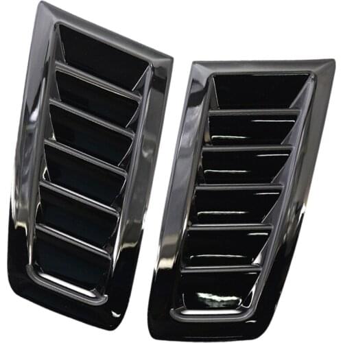 1 Pair Car Hood Vent Decorative Hood Bonnet Vent Air Flow Intake Louvers Hoods Vents Bonnet Cover MK 2 RS Style ABS PLASTIC
