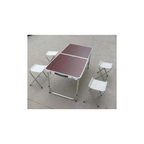 2015 Mueble Wicker Rattan Furniture Folding Outdoor Tables And Chairs 4 Chair and Table Carry Picnic Light Travel Aluminum Alloy