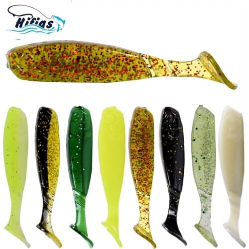 FIAS 5pcs/Lot Soft Lures Silicone Bait 65mm 2.3g For Fishing Sea Fishing Pva Swimbait Wobblers Artificial Tackle