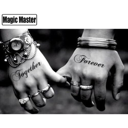 5D DIY Diamond Painting Tattoo Hands Couple Love Full Square Drill Mosaic Picture Of Rhinestones Cross Stitch Embroidery