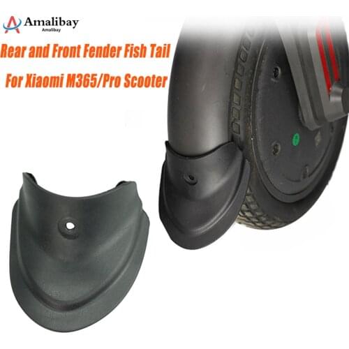 Mudguard Accessories for Xiaomi M365 Front and Rear Fender Fish Tail Sludge Splash Rubber Modification Mijia M365 Pro Parts