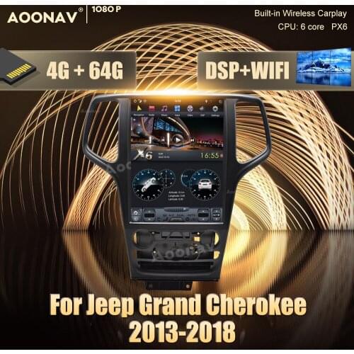 2 din Android car GPS radio multimedia player For Jeep Grand Cherokee 2013-2018 car DvD Stereo receiver player Head Unit