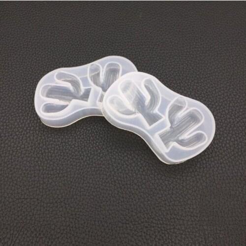 Diy crystal Epoxy cactus mold branch silicone aromatherapy plaster spread stone hand-painted mirror decoration