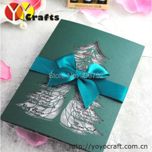 Laser cut 20 pcs/lot Elegant Hollow butterfly Wedding Invitation Card with Envelope,Seal,blank inside card